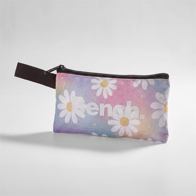 Bench Girls Backpack And Accessories Set Pastel Rainbow With Daisy Print