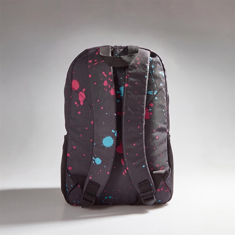 Bench Kids Backpack Black/Turquoise/Magenta Splatter