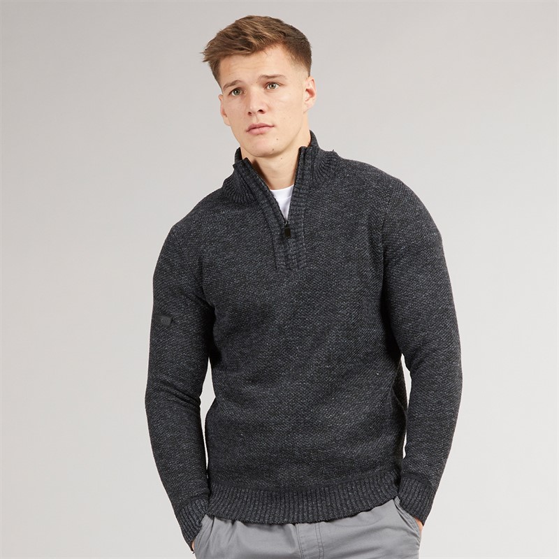 Bench Mens Palacio Jumper Black Marl