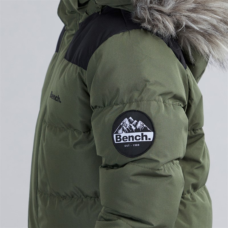 Bench Boys Propp Padded Parka Coat Khaki