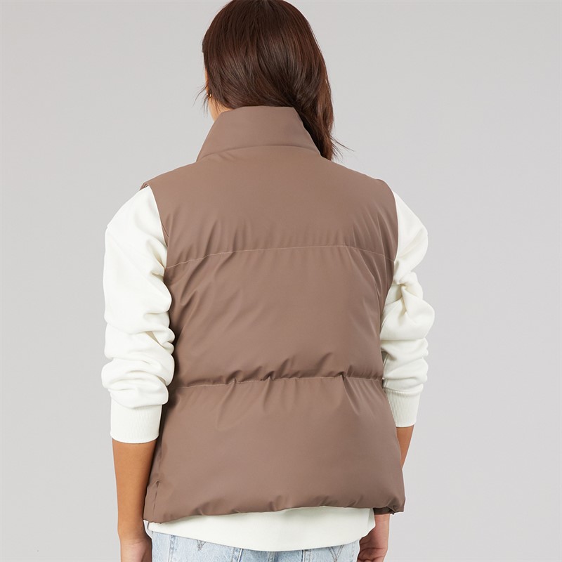 Bench Womens Kloh Puffer Gilet Light Brown