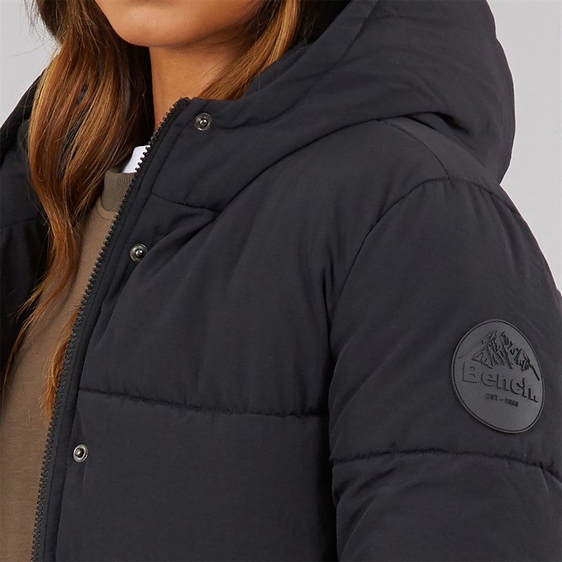 Bench Womens Alene Puffer Coat Black