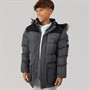 Bench Boys Propp Padded Parka Coat Steel Grey