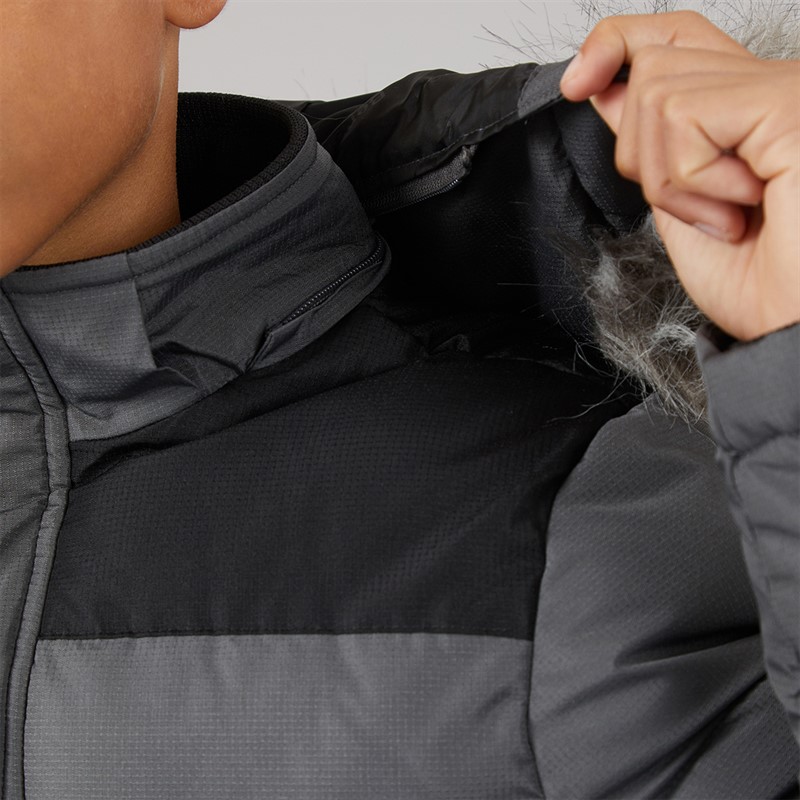 Bench Boys Propp Padded Parka Coat Steel Grey