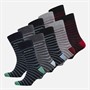 Bench Mens Ten Pack Dress Socks Black/Charcoal Marl/Grey Marl/Navy