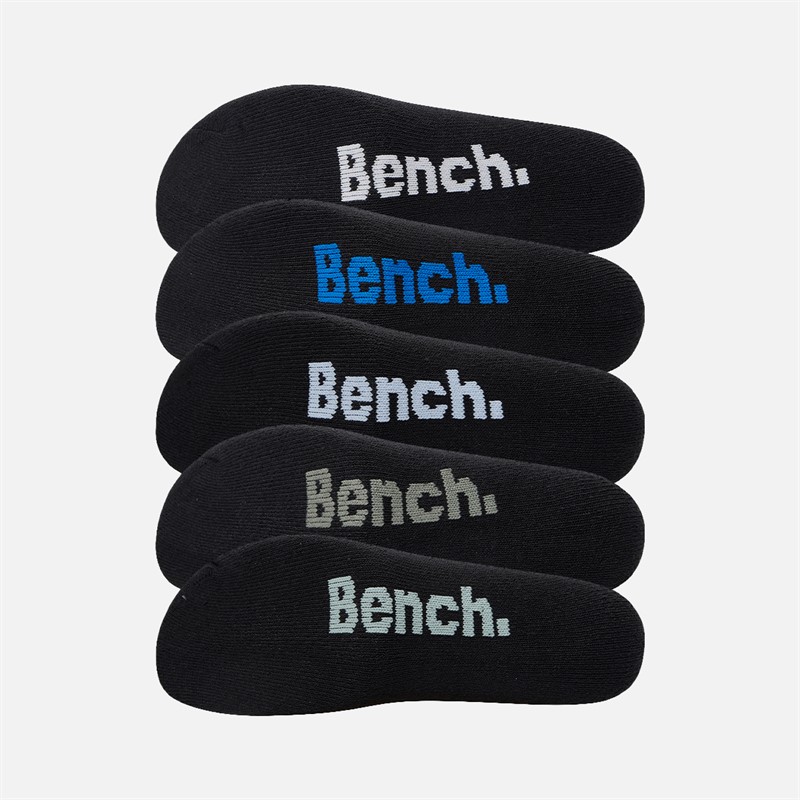 Bench Mens Ten Pack Quarter Socks Black