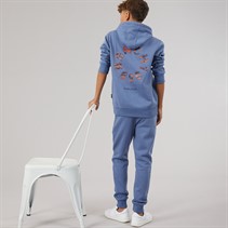 Bench Boys Ipolter Hoodie And Joggers Tracksuit Mid Blue