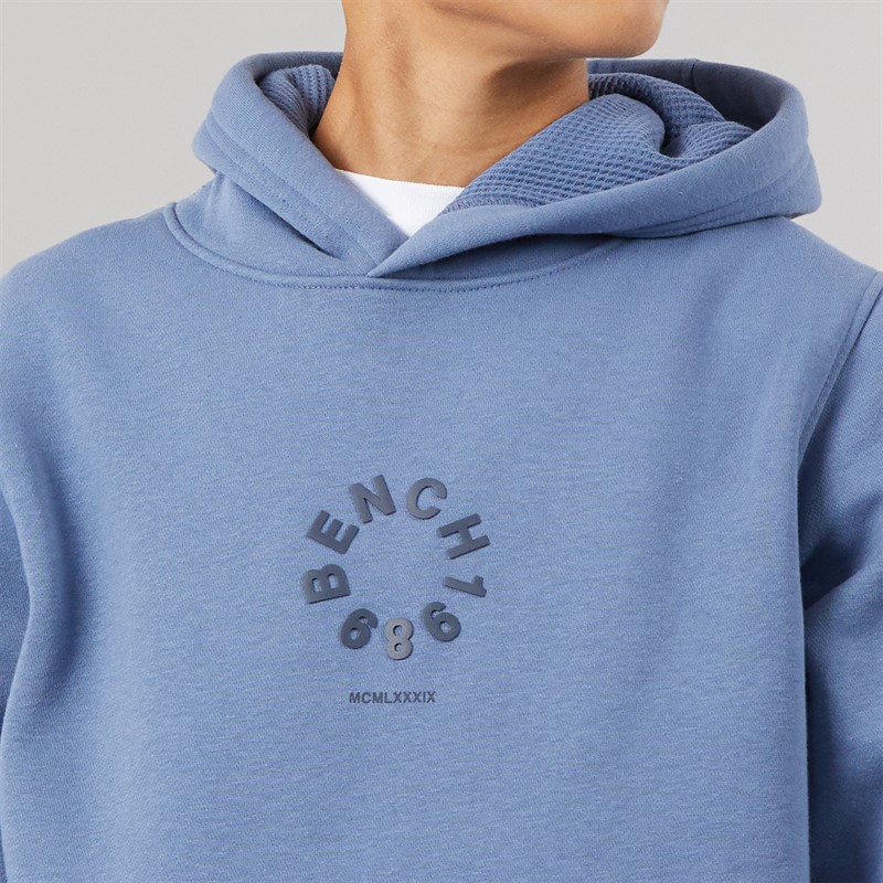 Bench Boys Ipolter Hoodie And Joggers Tracksuit Mid Blue