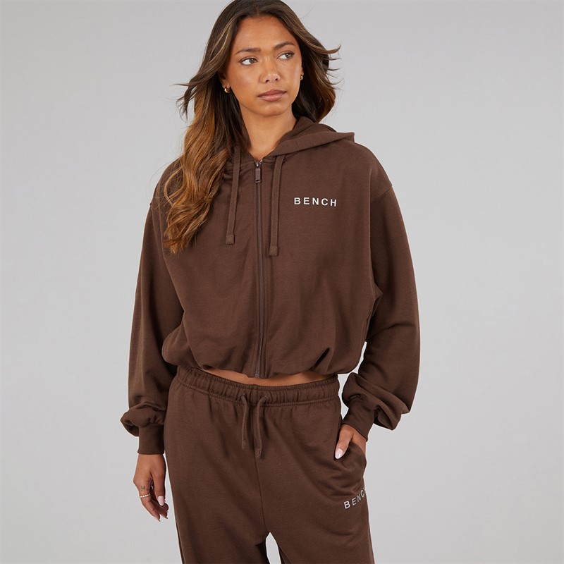 Bench Womens Aelun Tracksuit Chocolate