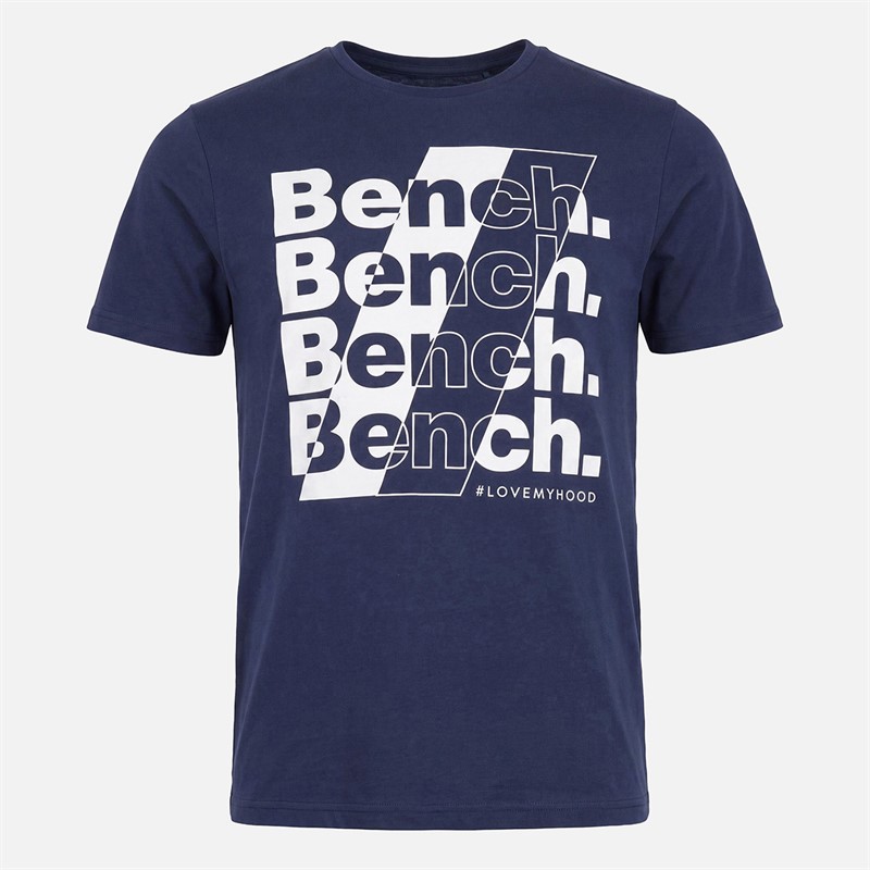 Bench Mens Gatela Five Pack Graphic T-Shirts Mixed