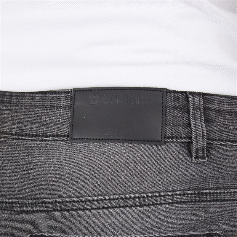 Bench Mens Sivada Skinny Jeans Mid Grey