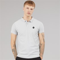 Bench Mens Nyrus Textured Polo Shirt Frost Grey