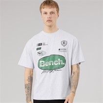 Bench Mens Alvera Oversized T-Shirt Light Grey Marl Lt Grey Marl