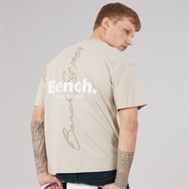 Bench Mens Terlon Oversized T-Shirt Stone Grey