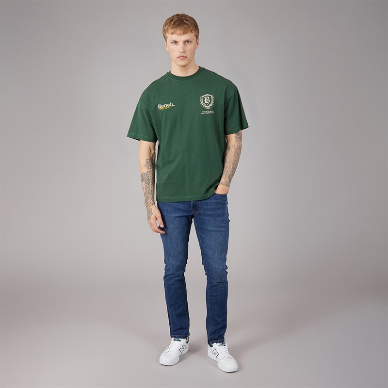 Bench Mens Tedder Slim Jeans Mid Blue Wash