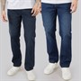 Bench Mens Northenden Two Pack Straight Jeans Dark Indigo Wash/Indigo