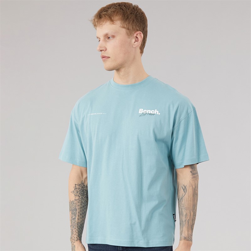 Bench Mens Terlon Oversized T-Shirt Powder Blue
