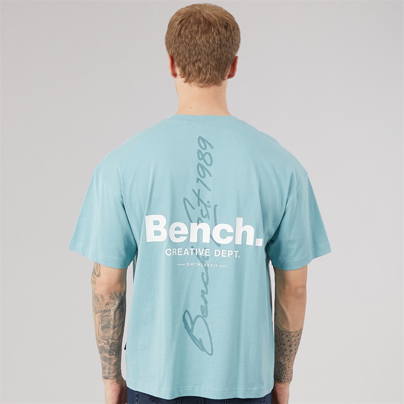 Bench Mens Terlon Oversized T-Shirt Powder Blue
