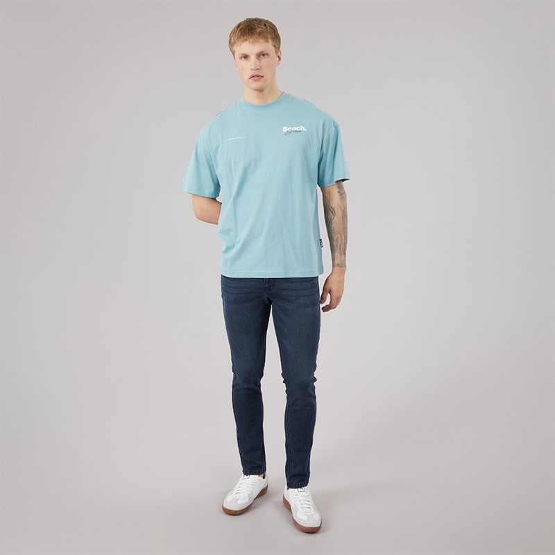 Bench Mens Terlon Oversized T-Shirt Powder Blue