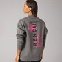 Bench Womens Serrie Oversized Crew Sweat Charcoal