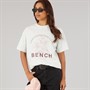 Bench Womens Alta Oversized T-Shirt With Graphic Print Ice Grey Marl