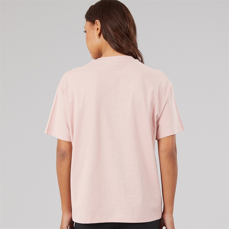 Bench Womens Bianchi Oversized T-Shirt With Puff Print Light Dusky Pink