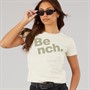 Bench Womens Aita Baby Fit T-Shirt Ecru