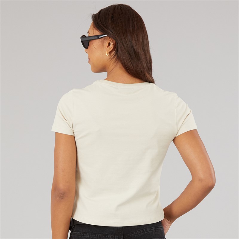 Bench Womens Aita Baby Fit T-Shirt Ecru