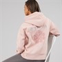 Bench Womens Amba Hoodie With Boucle Graphic Light Dusky Pink
