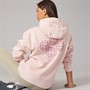 Bench Womens Rietta Oversized Hoodie With Graphic Light Dusky Pink