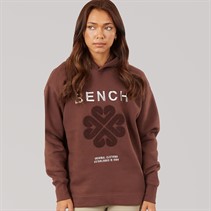 Bench Womens Osta Loose Fit Hoodie Chocolate