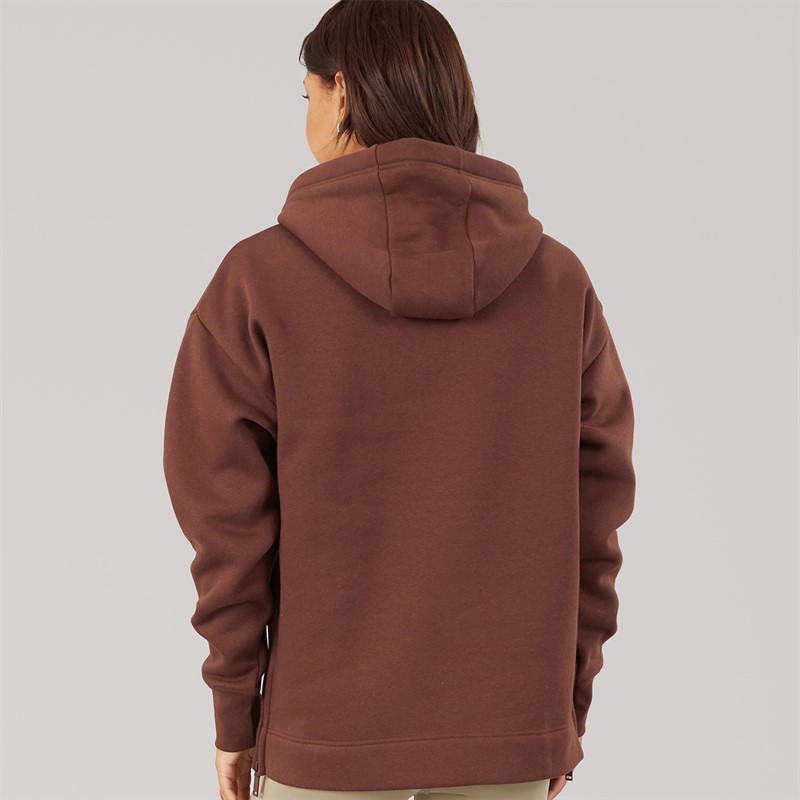Bench Womens Osta Loose Fit Hoodie Chocolate