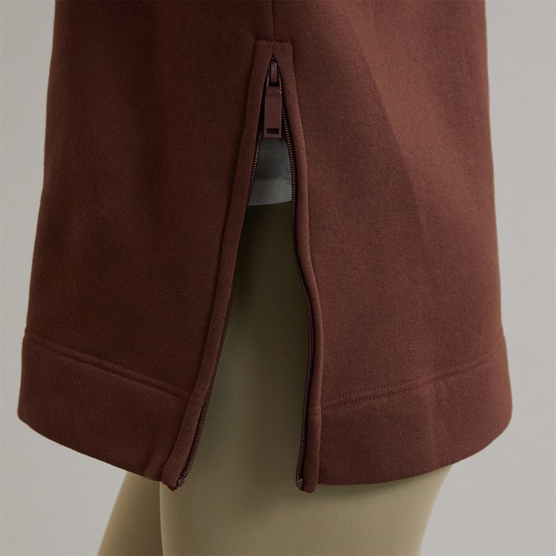 Bench Womens Osta Loose Fit Hoodie Chocolate