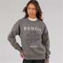 Bench Womens Derma Crew Sweatshirt Charcoal