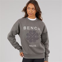 Bench Womens Derma Crew Sweatshirt Charcoal