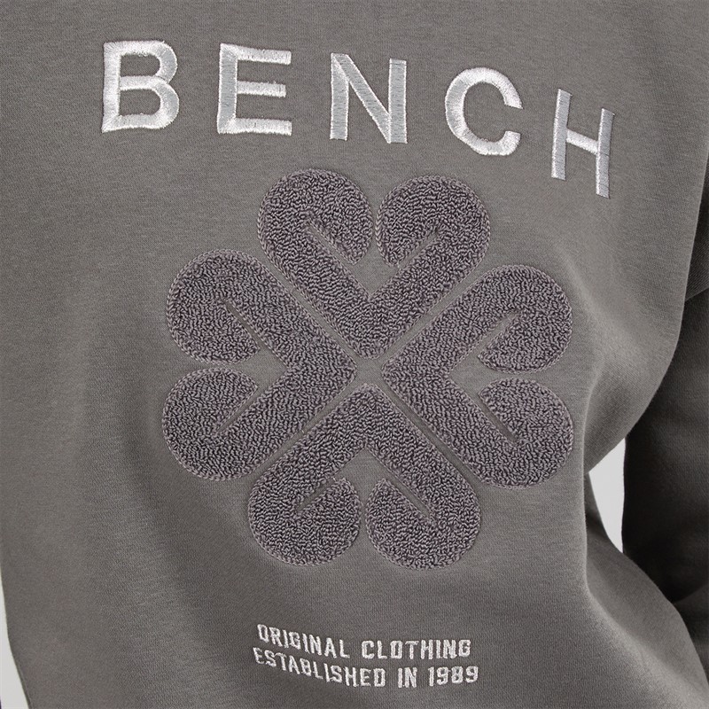 Bench Womens Derma Crew Sweatshirt Charcoal