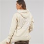 Bench Womens Dess Hoodie With Glitter Graphic Dark Chalk
