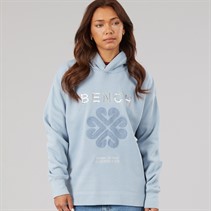 Bench Womens Osta Loose Fit Hoodie Dusky Blue
