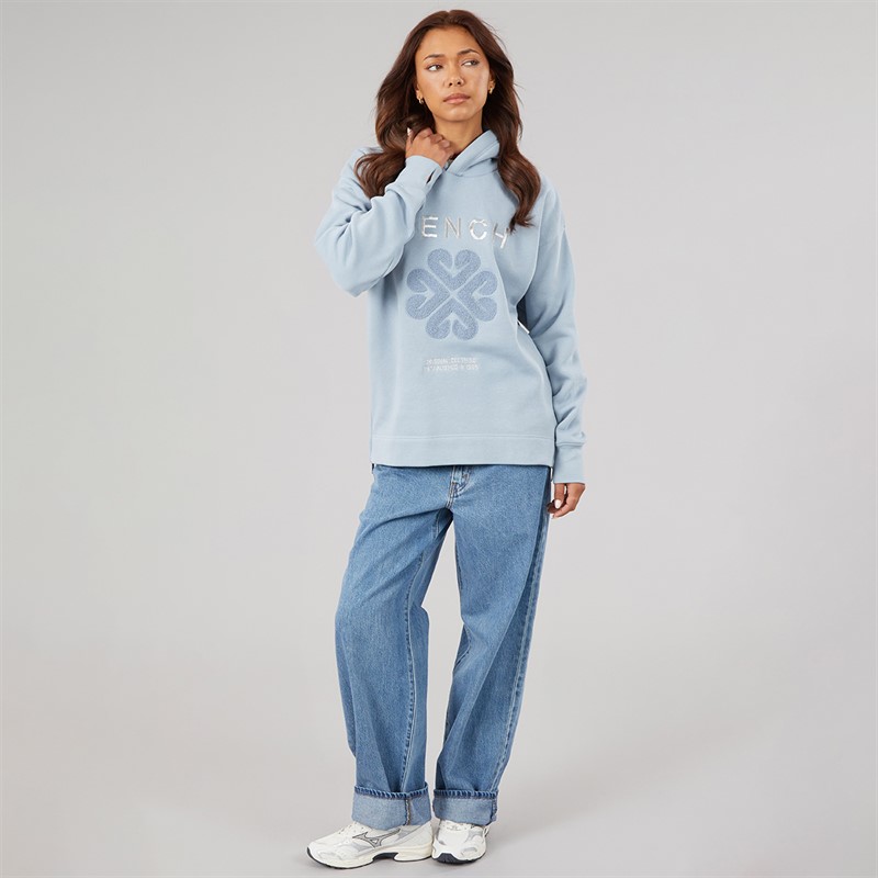 Bench Womens Osta Loose Fit Hoodie Dusky Blue