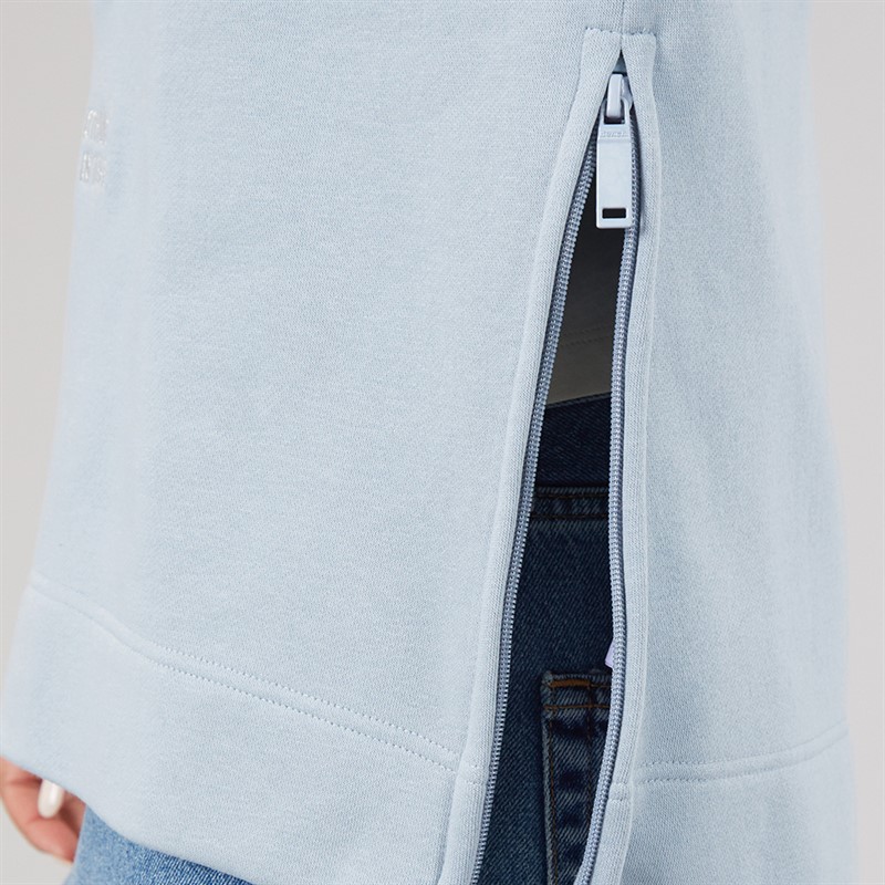 Bench Womens Osta Loose Fit Hoodie Dusky Blue