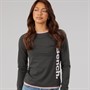 Bench Womens Daina Contrast Double Layer T-Shirt Black/Woodrose