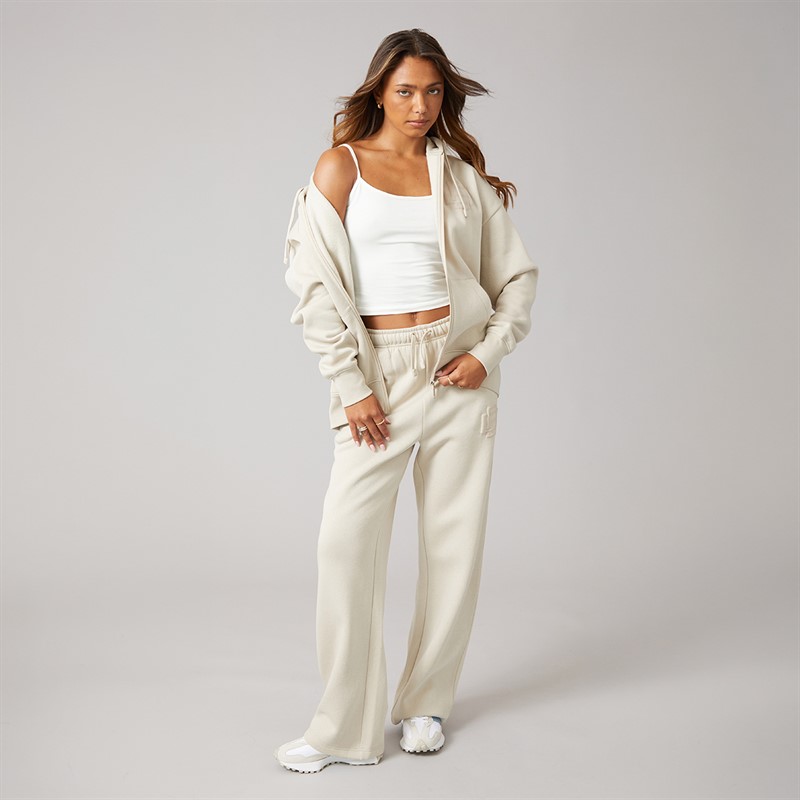 Bench Womens Vella Wide Leg Joggers Stone Grey