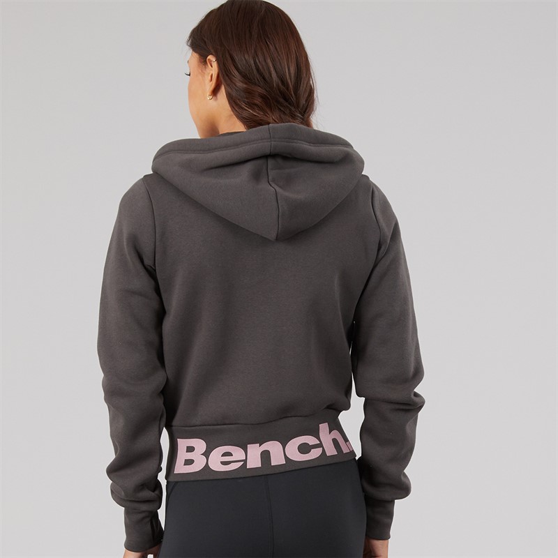 Bench Womens Chessa Fit Zip Thru Hoodie Black