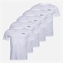 Bench Mens Philson Five Pack T-Shirts A White