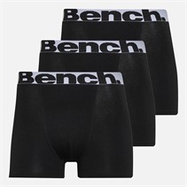 Bench Mens Tom Three Pack Boxer Shorts Black