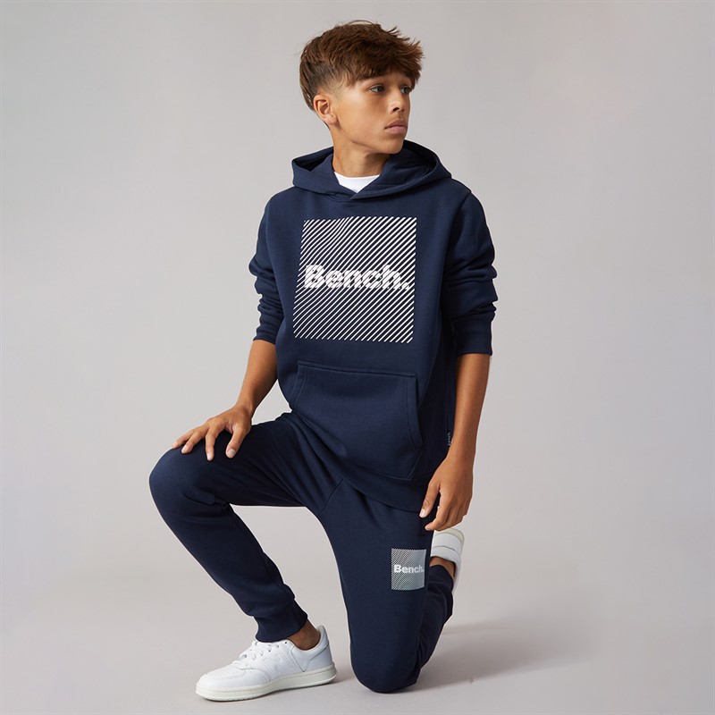 Bench Boys Helios Two Pack Sweatshirt And Hoodie Dark Grey Marl/Navy
