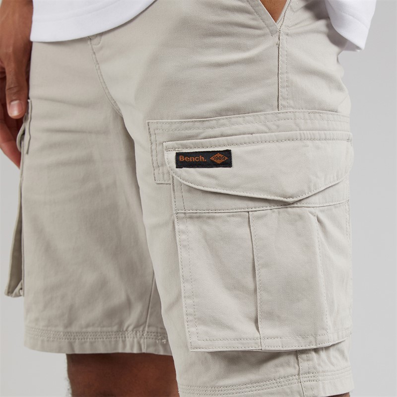 Bench Mens Noahs 2 Cargo Shorts Greige