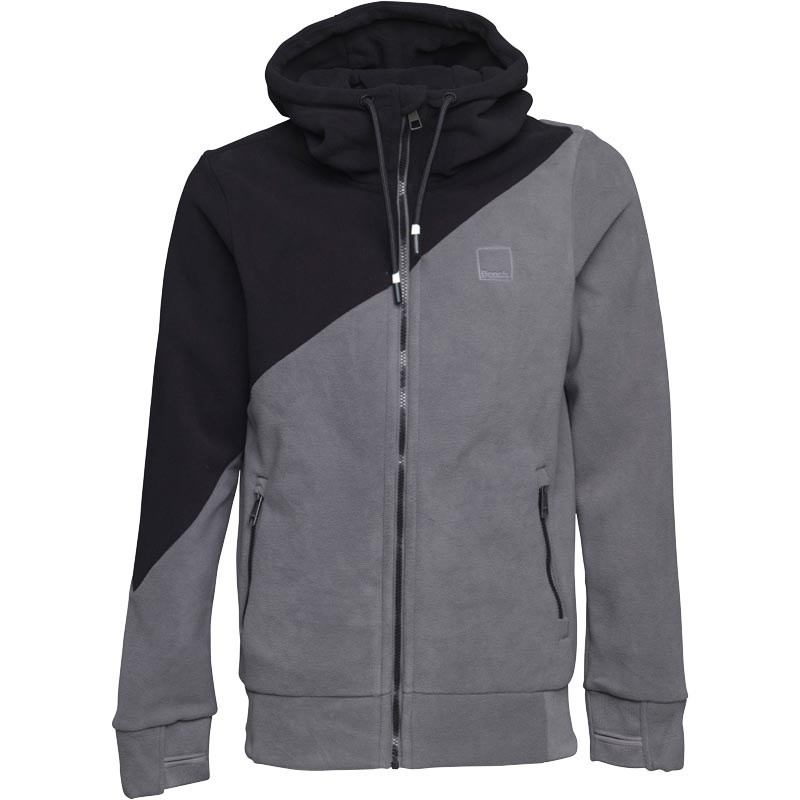 Buy Bench Mens Core Colourblock Fleece Grey