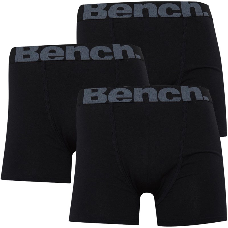 Buy Bench Mens Sutton Three Pack Boxers Black