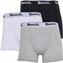 Bench Mens Loyal Three Pack Boxers White/Black/Grey